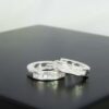 Brinco De Argolinha Coração De Zircônia Em Prata 925 - Image 2