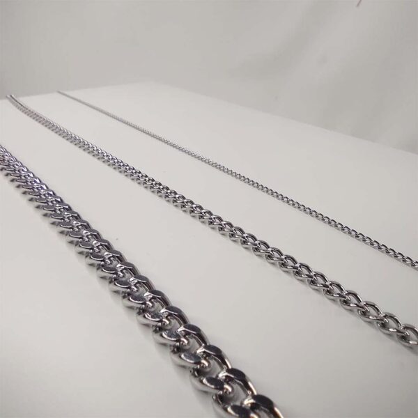 Colar Corrente Grumet 5mm Aço Inox - Image 3