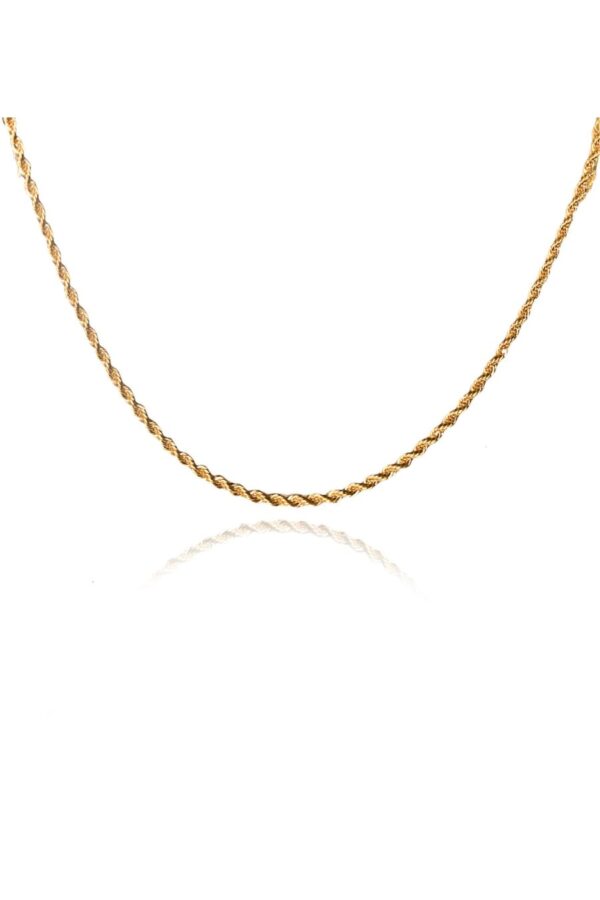 Colar Cordão Baiano 2.5 Folheado Em Ouro 18k
