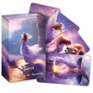 Tarô 78 Cartas Tarot Completo Encantos de Lavanda, Ed. Português