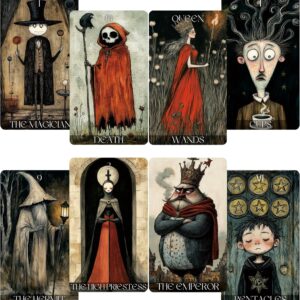 Jrskvaro Daydream Tarot Cards for Beginners, Tarot Deck Surreal Dreamlike Style, Fortune Telling Cards