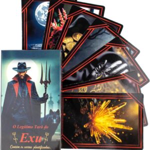 O Legitimo Tarô Do Exu 36 Cartas Plastif e Manual + Presente