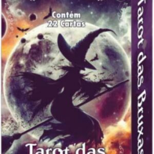 Tarot das Bruxas, Baralho com 22 Cartas, Manual Incluso, 10,5 x 6,5 cm, Cores Vivas