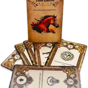 Baralho Tarô Cigano iniciantes Cartas Tarot Com 36 cartas
