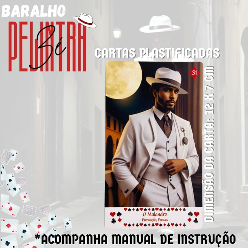 O Legítimo Tarô do Zé Pilintra 36 Cartas Plastificada+Manual - Imagem 2