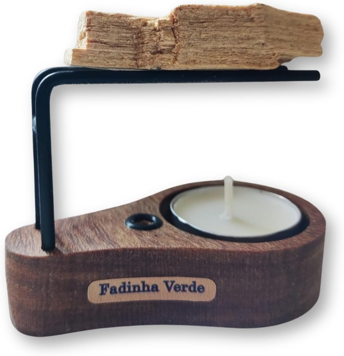 Incensário Suporte Palo Santo 1 vela1 palo Santo Power Proteção Limpeza Energética Descarrego Incenso Natural - Imagem 4