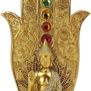 Incensário 7 Chakras Porta Incensos Vertical em Resina Incenso Vareta Buda Ganesha Hamsa E61 (incE61A)
