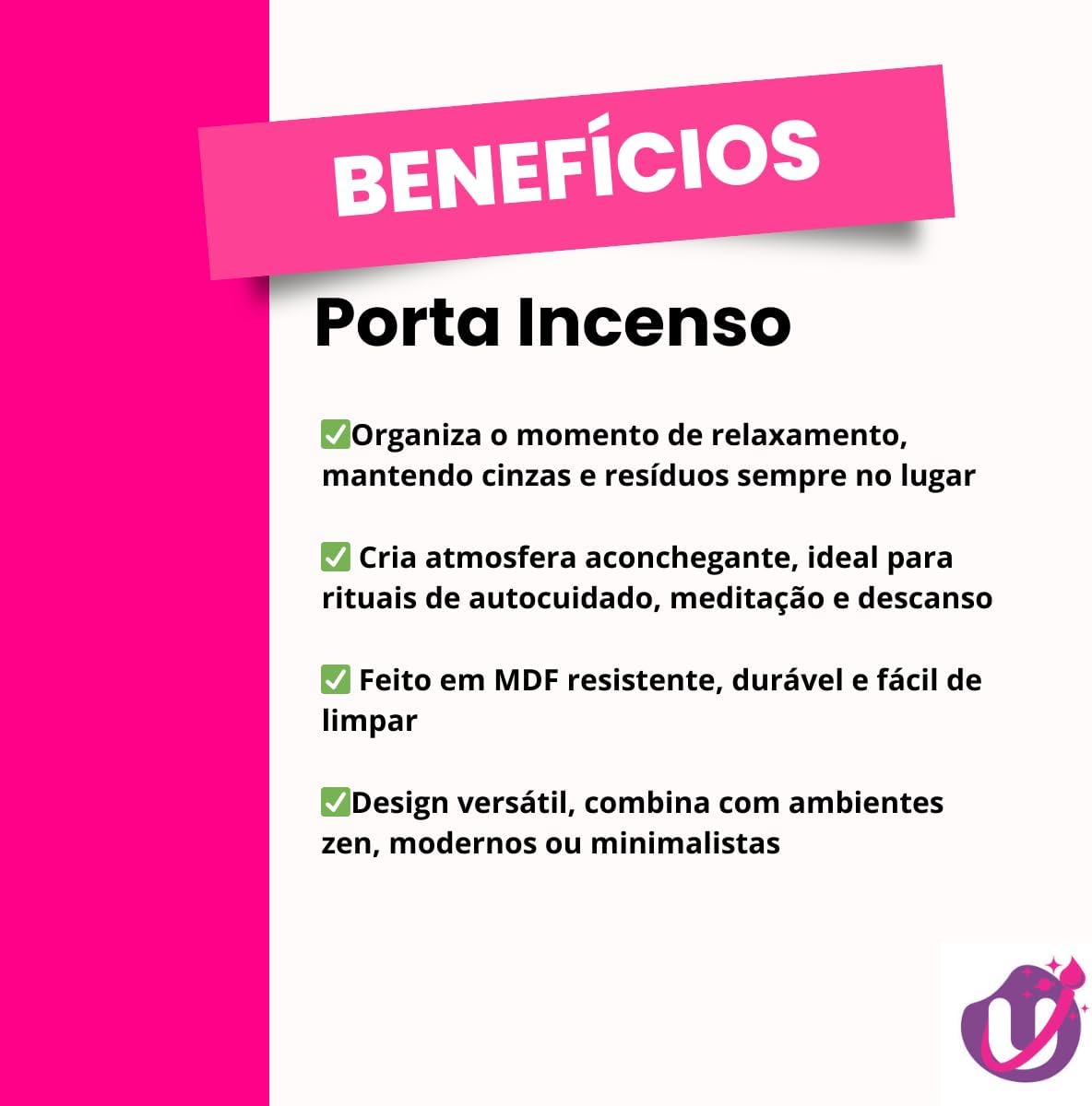 Incensário Porta Incenso em MDF com Tampa Vazada, 30cm, Caixa Organizadora para Incenso Vareta, Aromaterapia e Meditação, Preto ou Madeira Universo do Mdf (Madeira) - Imagem 5