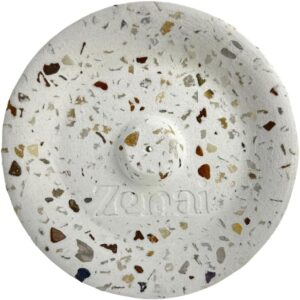 Zenai - Incensário Zenai com Pedras dos 7 Chakras – Porta Incenso Cristais em Granilite, Design Minimalista